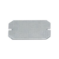 B-MP Fibox Piccolo Mounting Plate for 80 x 110mm Enclosures Galvanised Steel Plate Dimensions 54 x 80 x 1.5mmD