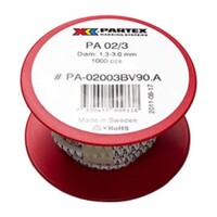 PA02-RBW.5 Partex PA02 Black on White &#039;5&#039; Marker Suitable for 0.5 - 0.75mm2 Cable Reel of 1000 Markers