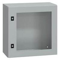 NSYCRN55250T Schneider Spacial CRN Mild Steel 500H x 500W x 250mmD Wall Mounting Enclosure IP66 Glazed Door