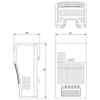 01010.0-20 STEGO DCM 010 Switch Module - DC Line 20-56VDC DIN Rail Fixing N/O Contact Max. Switching Capacity 11A