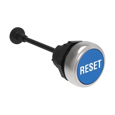 LPCR1196 Lovato Electric Platinum Blue Mechanical RESET button Spring Return 22.5mm Adjustable Length up to 150mm