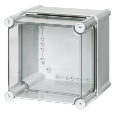 PC 1919 13 T Fibox Solid Polycarbonate 190 x 190 x 130mmD Enclosure Clear Lid IP66/67