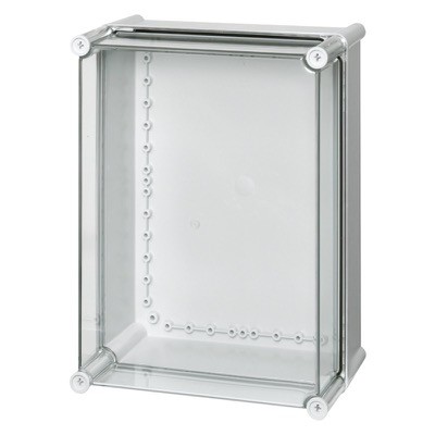 ABS 3828 18 T Fibox Solid ABS 380 x 280 x 180mmD Enclosure Clear Lid IP66/67