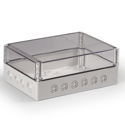 SPCM182510T Ensto Cubo S Polycarbonate 175 x 250 x 100mmD Enclosure IP66/67 Metric Knock-outs