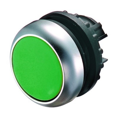 M22-DR-G Eaton RMQ-Titan Green Flush Pushbutton Actuator 22.5mm Stay put