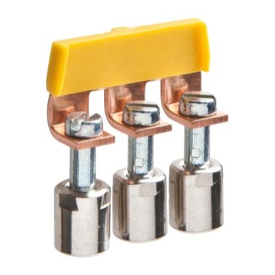 Z7.282.2327.0 Wieland Selos WK IVBWK 6-3; 3 Pole Insulated Cross Connector for 6mm (8mm Wide) 57 Series Terminals