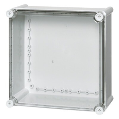 PC 2828 13 T Fibox Solid Polycarbonate 280 x 280 x 130mmD Enclosure Clear Lid IP66/67