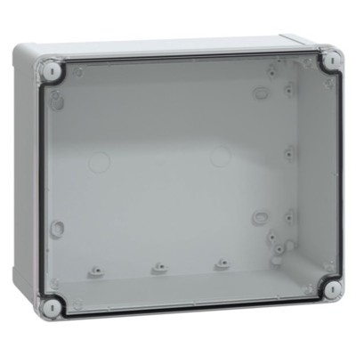 NSYTBP292412HT Schneider Thalassa TBP Polycarbonate 291 x 241 x 128mmD Enclosure Clear Lid IP66 RAL7035