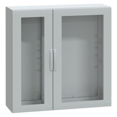 NSYPLA12124TG Schneider Thalassa PLA GRP 1250H x 1250W x 420mmD Floor Standing Enclosure IP65 Glazed Doors