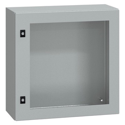 NSYCRN66250T Schneider Spacial CRN Mild Steel 600H x 600W x 250mmD Wall Mounting Enclosure IP66 Glazed Door