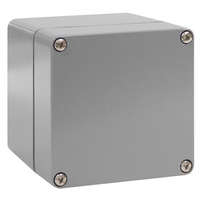 MBA 161690 MULTI-BOX  MBA Aluminium Enclosure 160 x 160 x 90mmD IP66 Painted RAL7001