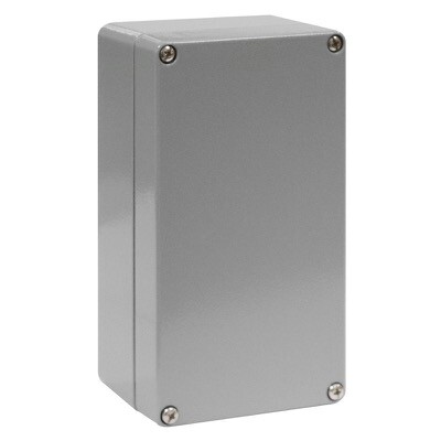 MBA 128055 MULTI-BOX  MBA Aluminium Enclosure 125 x 80 x 57mmD IP66 Painted RAL7001