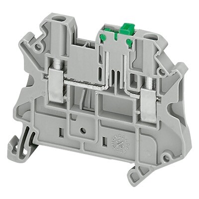 NSYTRV22ST Screw Terminal Knife Disconnect 2 Points 2.5mm2 with Test Point Grey