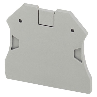 NSYTRAC22 Schneider Linergy TR End Cover 2 Points 2.2mm Width for Screw Terminals TRV22, TRV42, TRV62 &amp; TRV102 Grey