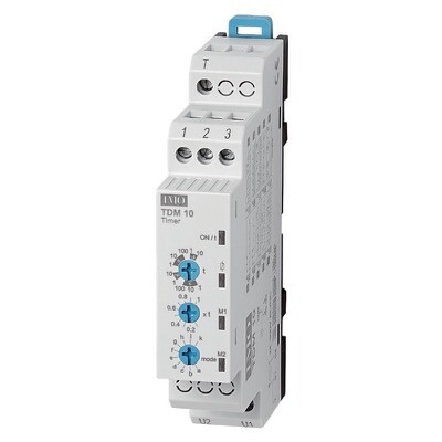 TDM10-12 IMO TD Multi-function DIN Rail Mount Timer 12V AC/DC 180-265VAC 1 C/O Contact 0.1s - 240h