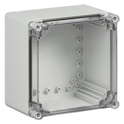 OPCP202013T Ensto Cubo O Polycarbonate 200 x 200 x 132mmD Enclosure Clear Lid IP66/67