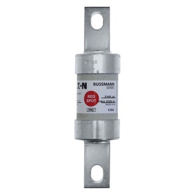 TF125 Eaton Bussmann TF 125A gG Red Spot Fuse BS88 B2 Centre Bolt Fixing 136mm Overall Length with 111mm Fixing Centres 660VAC Rated