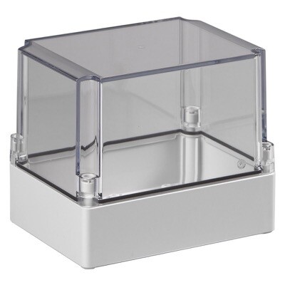 144E2004 IMO ABS 125 x 175 x 150mmD Enclosure Transparent Lid IP66/67