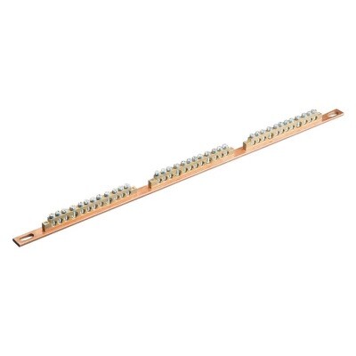 568620 nVENT ERIFLEX EB-36 Earthing &amp; Neutral Busbar Brass 36 Connections