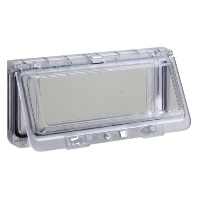 NSYVA2712M Schneider Plastic Window with Hinged Transparent Cover IP65 78H x 235W x 15mmD 12 Modules Low Cover