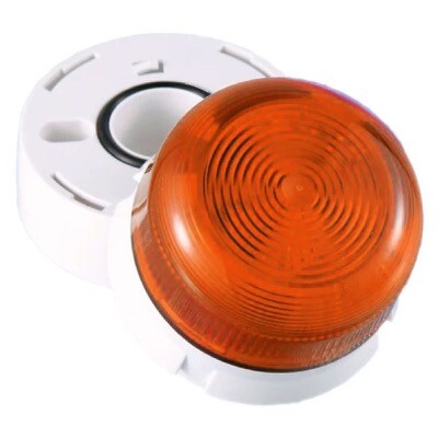 QBS-0063 Klaxon Flashguard Amber LED Beacon 11-35VDC Static/Flashing