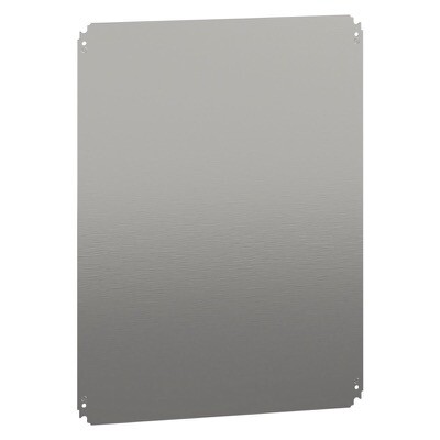 NSYMM86 Schneider PanelSeT NSYMM Internal Mounting Plate Galvanised Steel Dimensions 750H x 550W x 2.5mmD