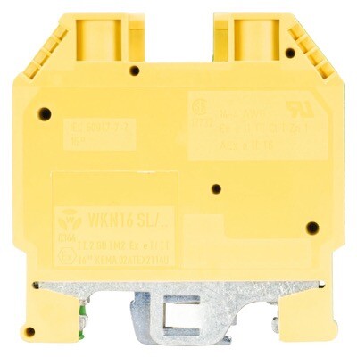 54.535.9055.0 Wieland selos WK 35mm Earth DIN Rail Terminal for TS35 &amp; TS32 Rail Single Feed Through