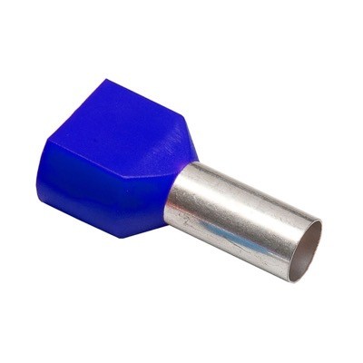 MGB16MMBLUE-DB 16mm Blue Ferrules Double French