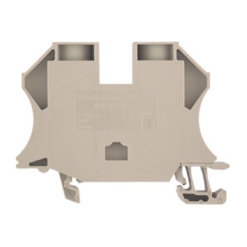 1040400000 Weidmuller W Series 35mm Beige DIN Rail Terminal for TS35 Rail Single Feed Through WDU35N