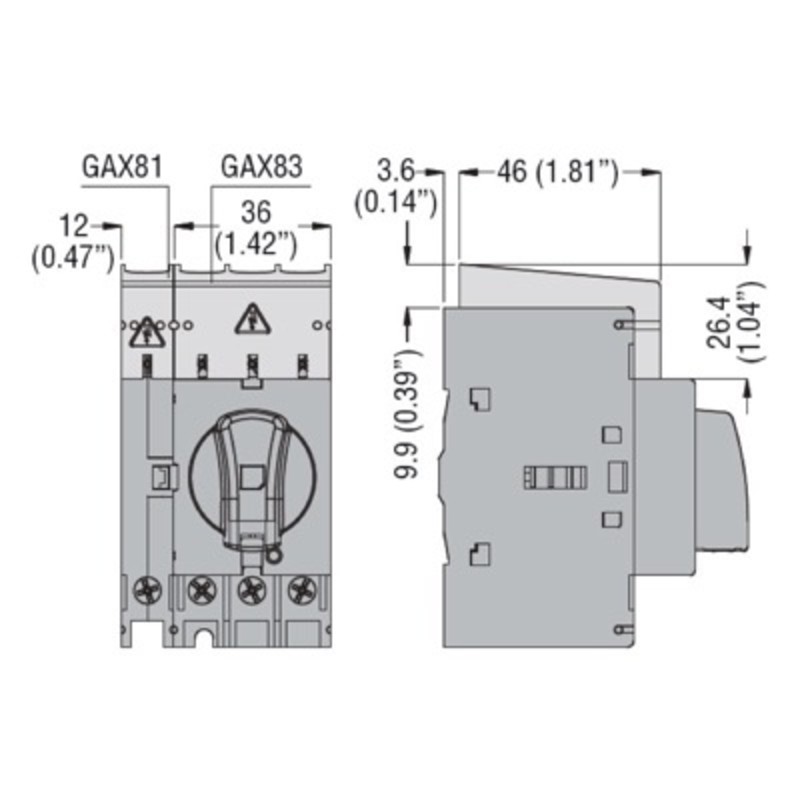 GAX82 Lovato GA 1 Pole GA063A-GA160A Terminal Shroud 