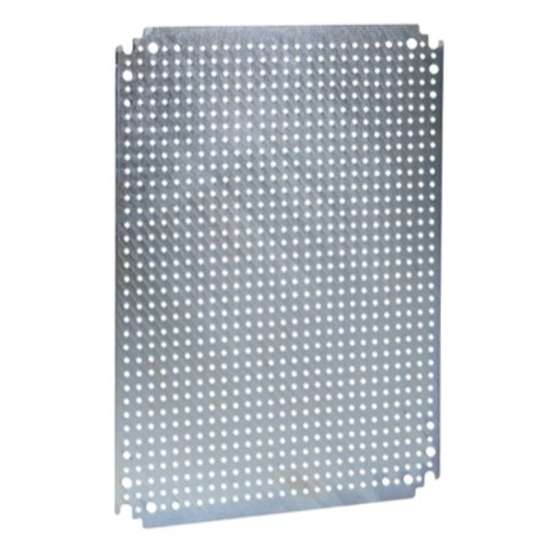 NSYMF75 Schneider Spacial NSYMF Internal Mounting Plate Microperforated Dimensions 650H x 450W x 2.5mmD