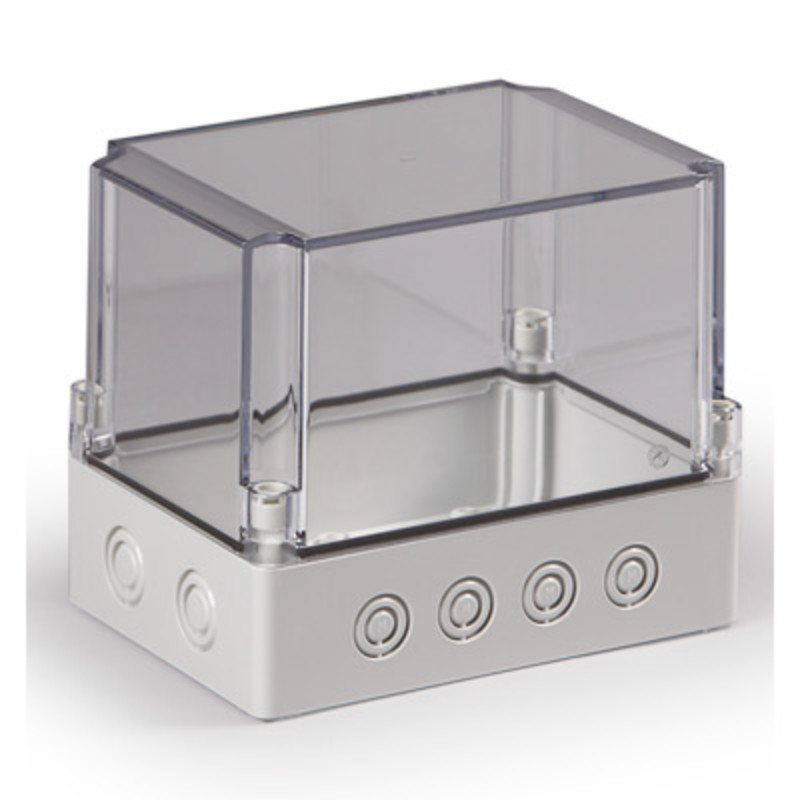 SPCM131815T Ensto Cubo S Polycarbonate 125 x 175 x 150mmD Enclosure IP66/67 Metric Knock-outs