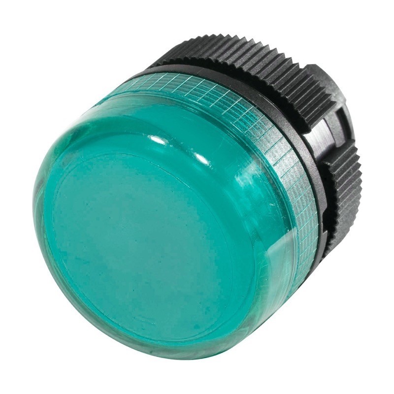 ZA2BV03 Schneider Harmony XAC Green Pilot Lamp Head IP65 Black Bezel