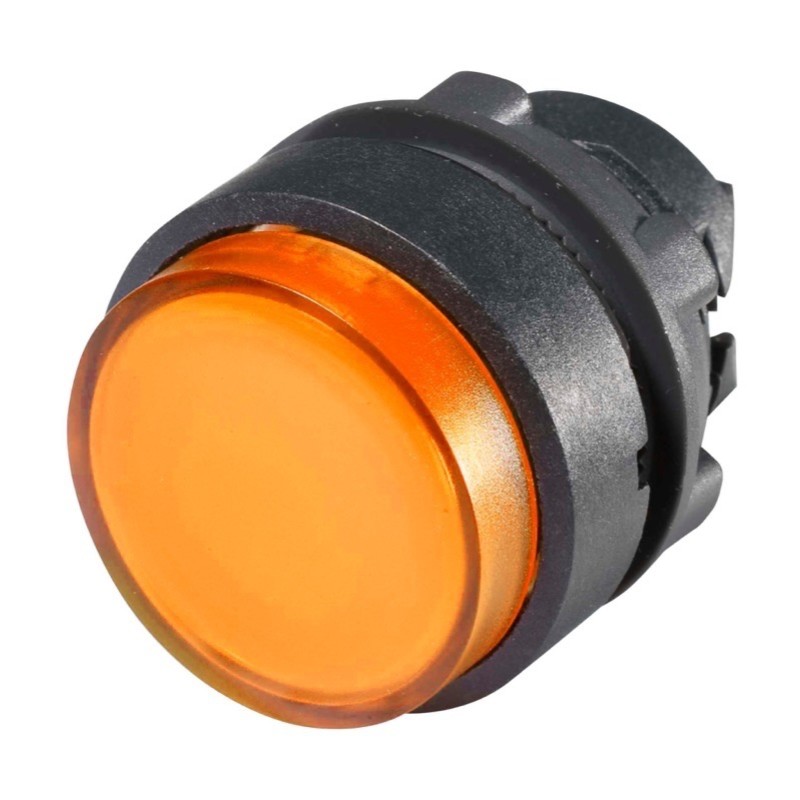 ZB5AW153 Schneider Harmony XB5 Yellow Extended Illuminated Pushbutton Actuator for Integral LED 22.5mm Spring Return