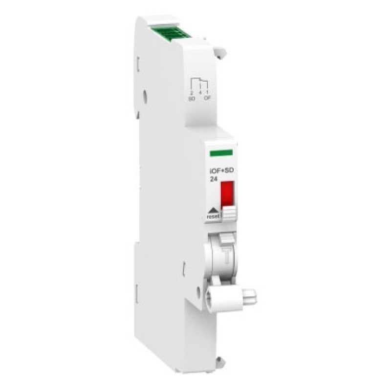 A9A26897 Schneider Electric Acti9 iOF/SD24 Auxiliary Contact Double Open/Close &amp; Fault Indicating Contact