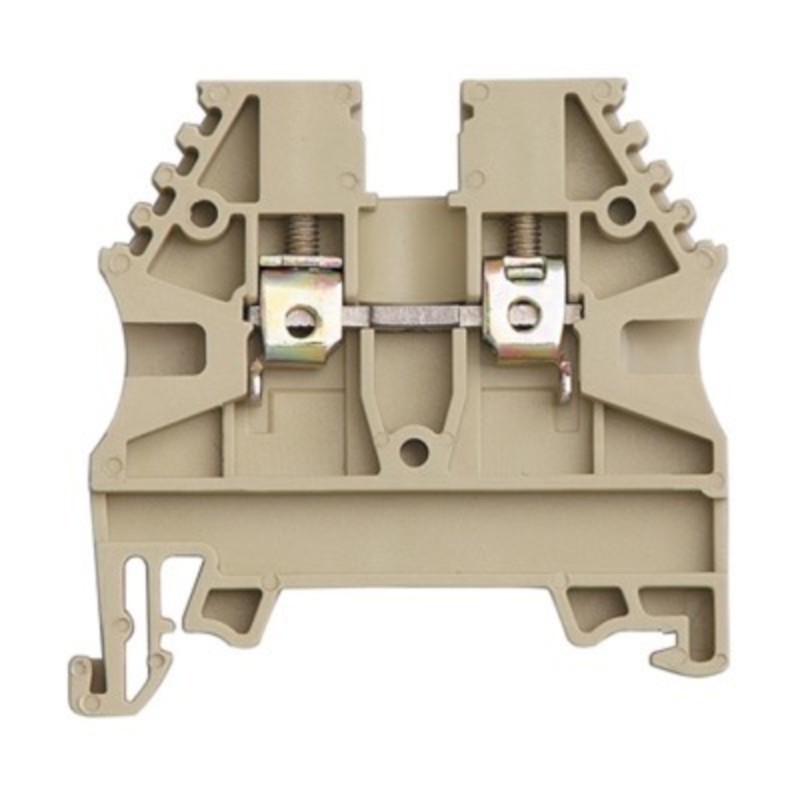 ER10BEIGE IMO ER 10mm Beige DIN Rail Terminal for TS35 Rail Single Feed Through