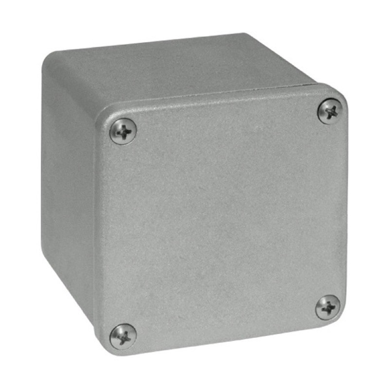 G085.54 RP Gain Aluminium 87 x 87 x 61mmD Enclosure IP65 Sandblasted Finish