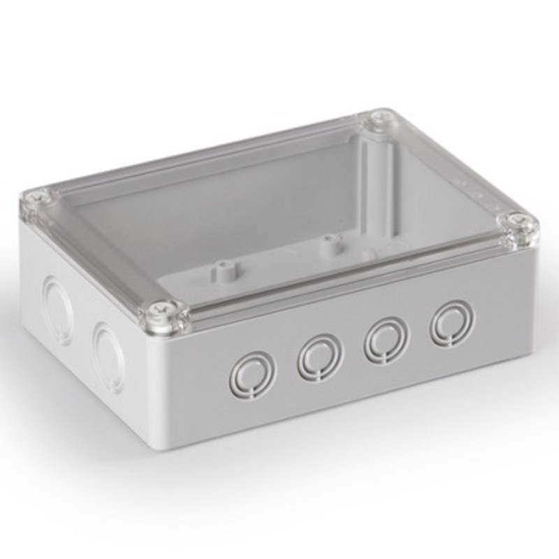 SPCM131806T Ensto Cubo S Polycarbonate 125 x 175 x 60mmD Enclosure IP66/67 Metric Knock-outs