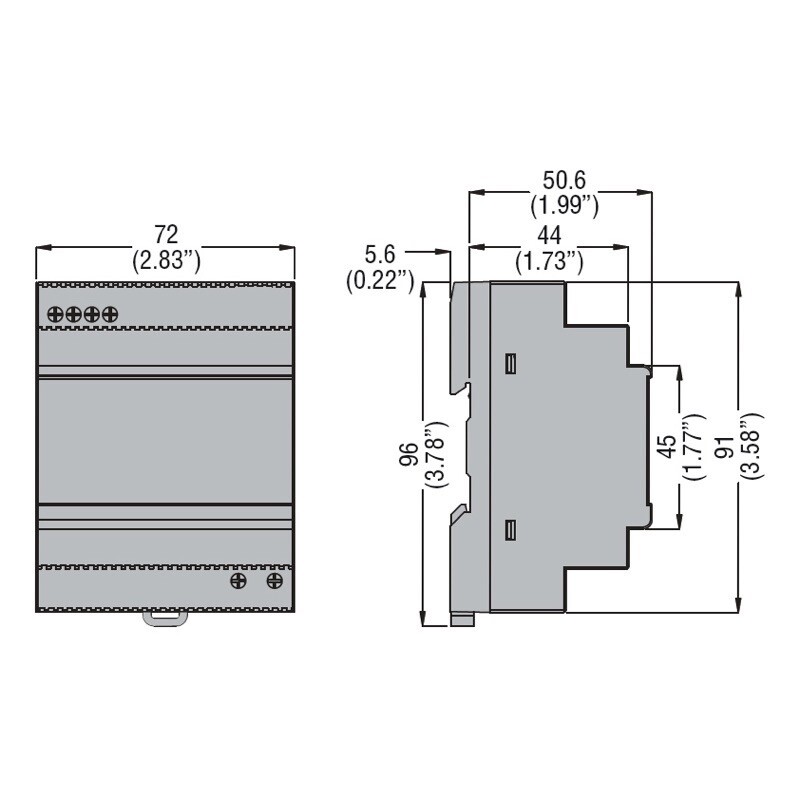 PSL1M06024 Lovato Electric PSL1M Power Supply 2.5A 60W 100-240VAC Input Voltage 24VDC Output Voltage