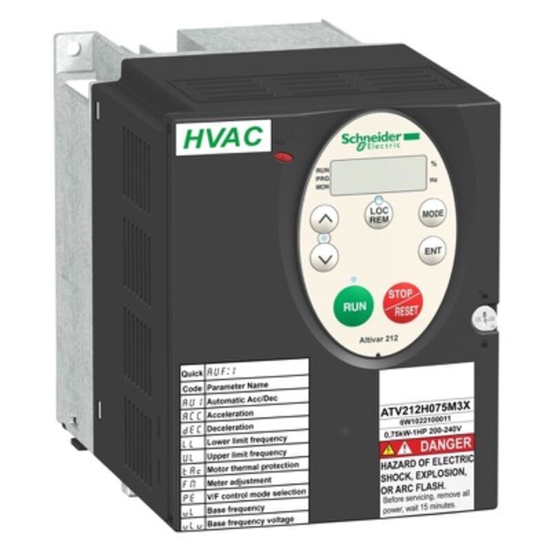 ATV212HU15N4 Schneider Altivar 212 Variable Speed Drive IP20 Three Phase Input 480V 1.5kW 