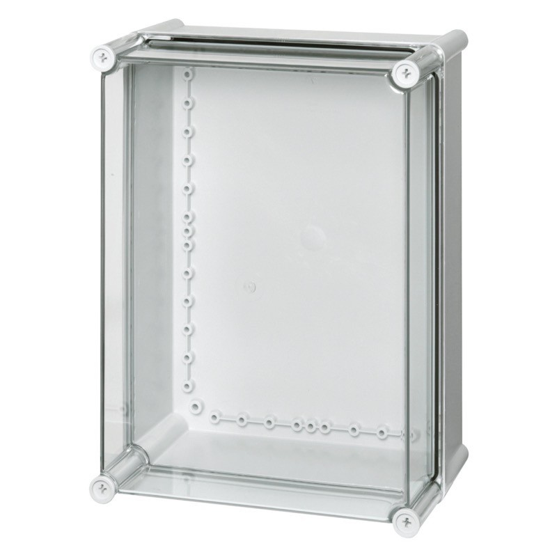 PC 3828 18 T Fibox Solid Polycarbonate 380 x 280 x 180mmD Enclosure Clear Lid IP66/67