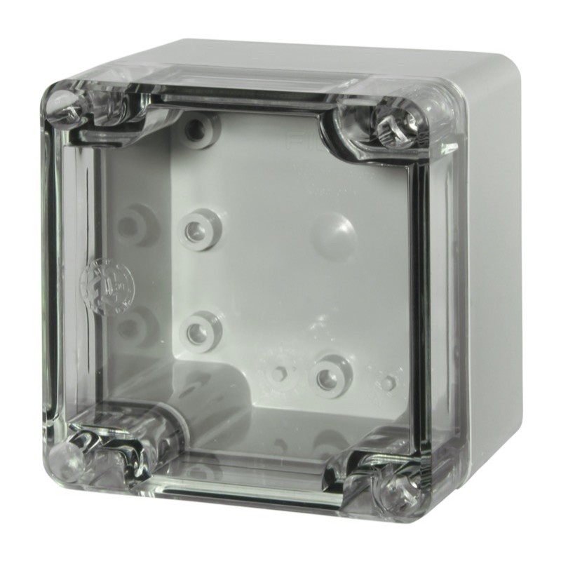 PCT 080807 Fibox Euronord Polycarbonate 82 x 80 x 65mmD Enclosure Clear Lid IP66/67