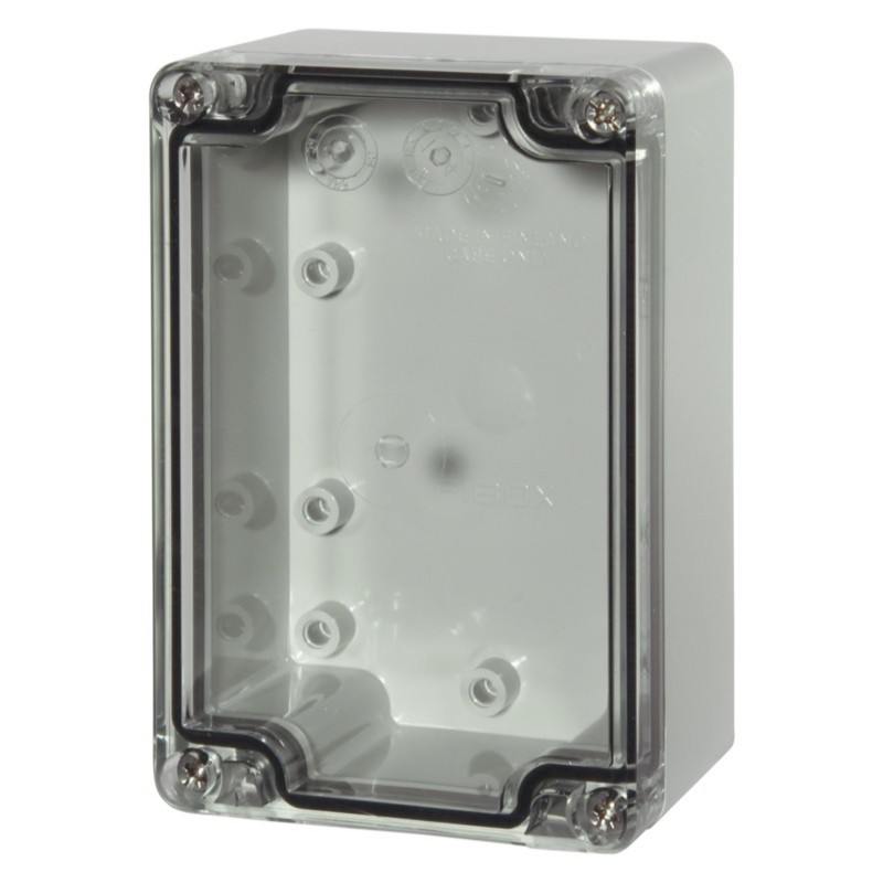 PCT 081206 Fibox Euronord Polycarbonate 120 x 80 x 55mmD Enclosure Clear Lid IP66/67