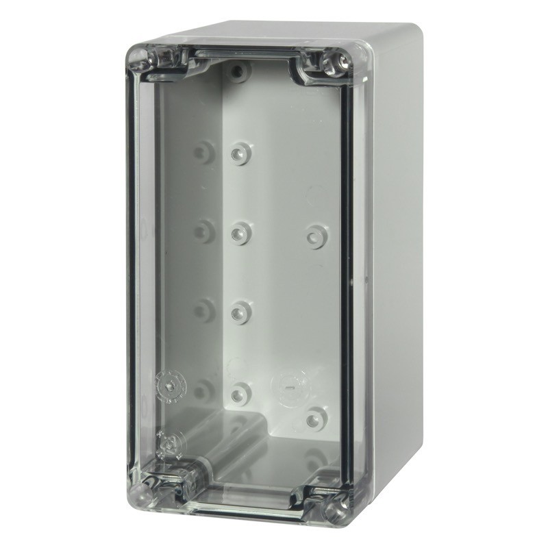 PCT 081610 Fibox Euronord Polycarbonate 160 x 80 x 95mmD Enclosure Clear Lid IP66/67