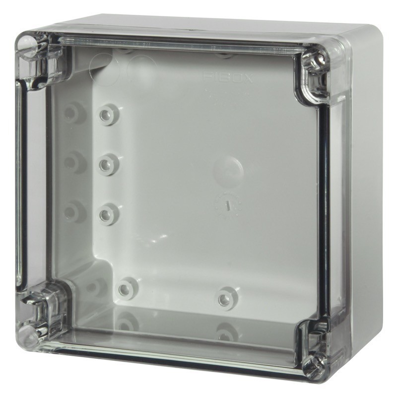 PCT 121207 Fibox Euronord Polycarbonate 122 x 120 x 65mmD Enclosure Clear Lid IP66/67