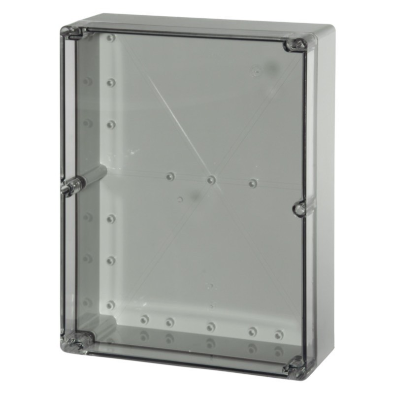 PCT 233009 Fibox Euronord Polycarbonate 300 x 230 x 87mmD Enclosure Clear Lid IP66/67