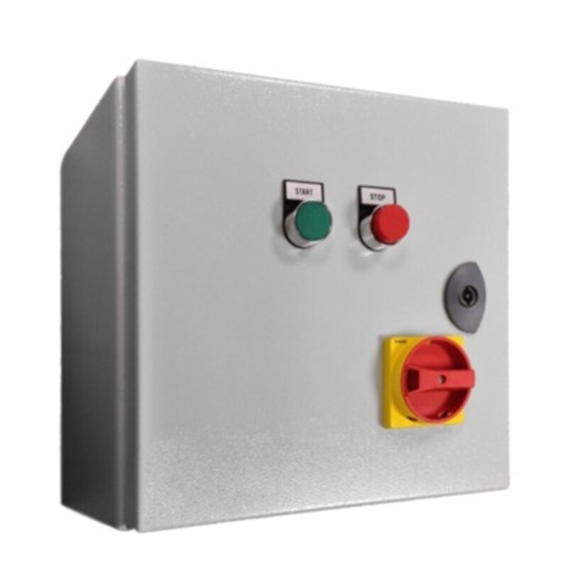 SDSI30415 Lovato Electric L-Starter Star Delta Starter &amp; Isolator 30kW Start/Stop 56A 400VAC Coil IP65 Metal Enclosure