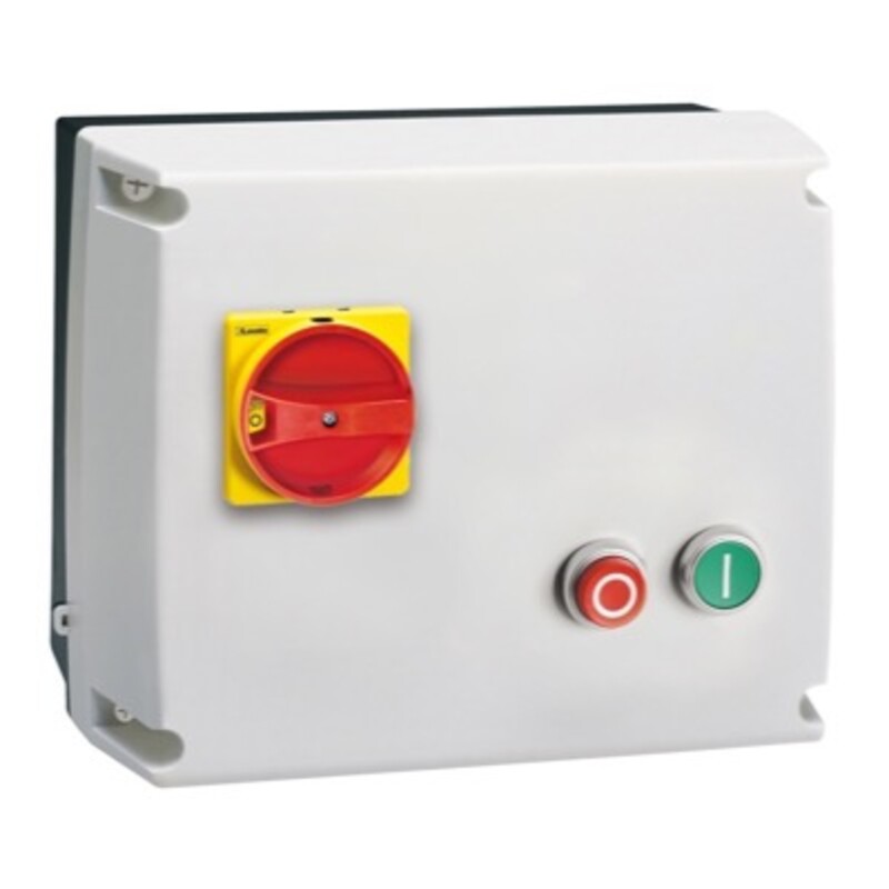 YDSW11230 Lovato Electric L-Starter Star Delta Starter &amp; Isolator 11kW Start/Stop 22A 230VAC Coil IP65 Enclosure