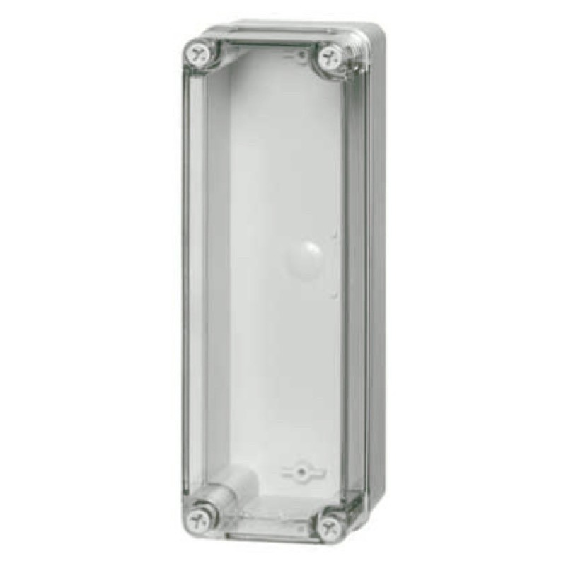 PC F 85 T Fibox Piccolo Polycarbonate 230 x 80 x 85mmD Enclosure Clear Lid IP66/67