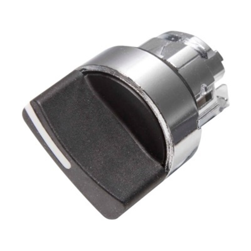 ZB4BD3 Schneider Harmony XB4 3 Position Selector Switch Actuator I-O-II Stay Put Chrome Bezel